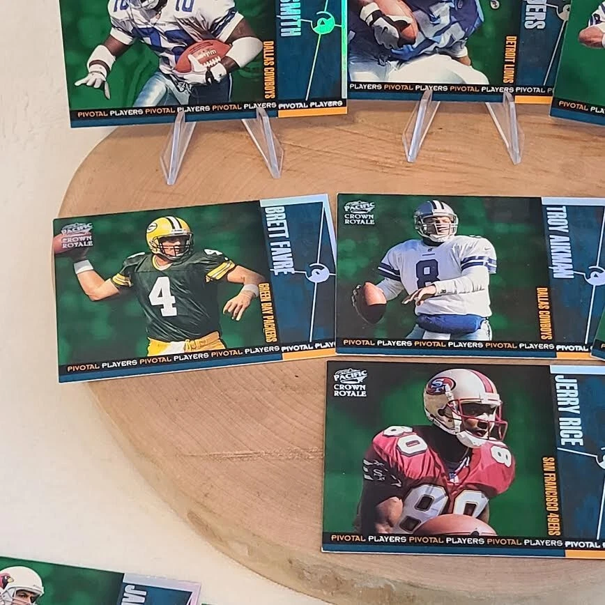Juego completo Pivotal Players Pacific Crown Royale 1998 1-25 Manning RC Moss RC Foto 4 de 4