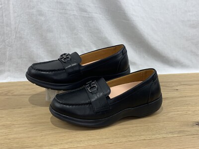 Dr. Comfort Mallory Loafers Shoes Black Leather Women s Size 10.5 M 