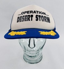 Vintage Operation Desert Storm Snap-Back Trucker Hat/Cap