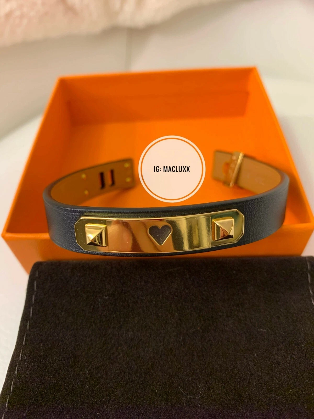 HERMÈS Bracciale Hermes As De Coeur multicolori nuovissimo taglia T2