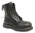 Grinders Stag CS Black Mens Unisex Safety Steel Toe Cap Military Punk Boots