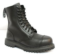 Grinders Stag CS Black Mens Unisex Safety Steel Toe Cap Military Punk Boots