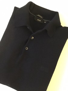 hugo boss merino wool polo shirt