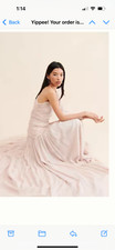 Formal dress, Size 8. Pink iridescent. Long formal dress. Perfect for prom!