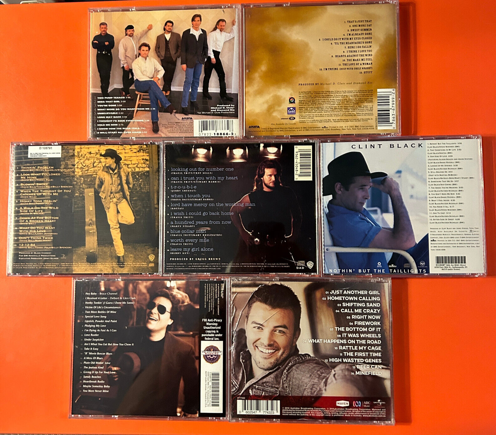 LOT OF 7 COUNTRY CDs DIAMOND RIO, DAVID BALLL, ETC 3 FIRST EDITIONS, NM ...