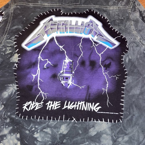 Metallica Ride the Lightning Abercrombie and Fitch Longsleeve Button front Rock - Picture 2 of 24