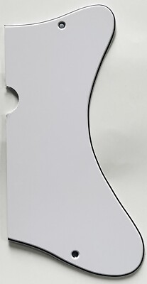 For Fit Danelectro U2 Styel Guitar Pickguard 3 Ply White