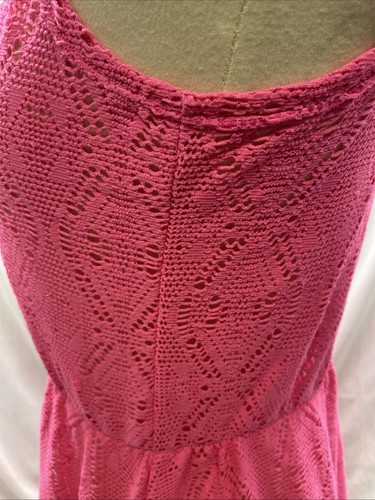 Place Childrens Place Swimsuit Cover Up Sundress Girls XL (14) Hot Pink - Picture 14 of 16