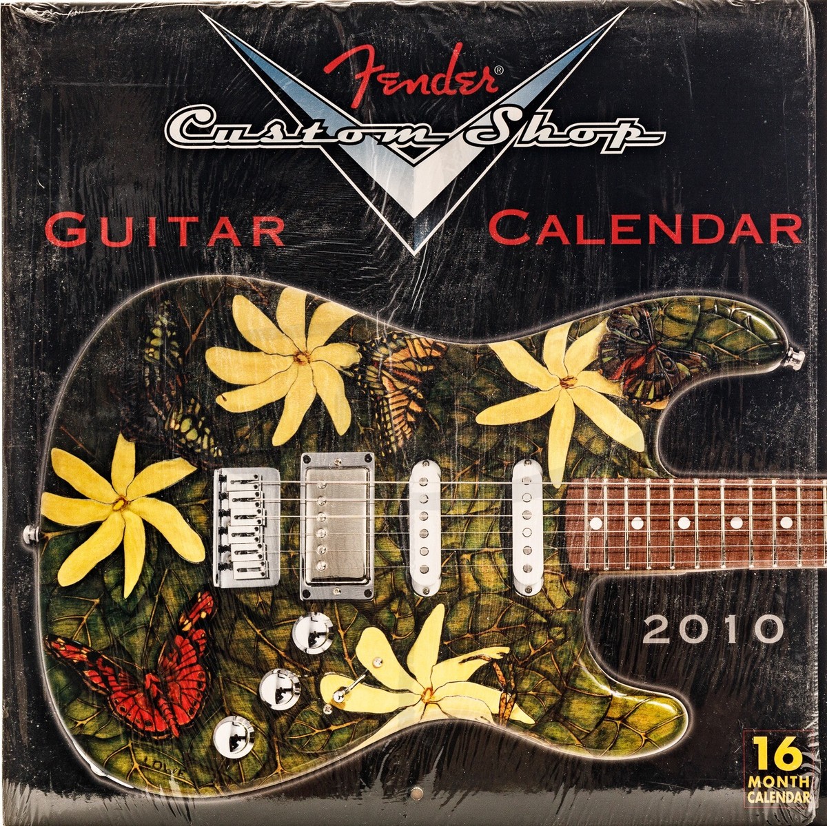 Vintage Fender Custom Shop Guitar Calendar New Open Pack Amazing
