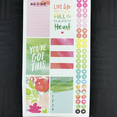 Der glückliche Planer Aquarell in klassischer Größe 1078 Stück Stickerbuch - Bild 6 von 12