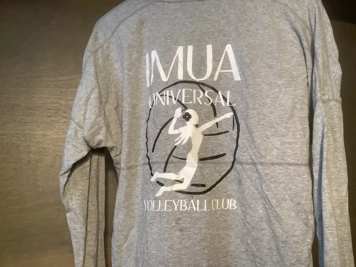 WOMENS GIRLS Volleyball MIZUNO PERFORMANCE GRAY TEE SHIRT LONG SLEEVE IMUA