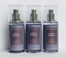 3 Bath  Body Works SWEET WHISKEY Mini Fragrance Mist Spray Travel Size 2.5 oz