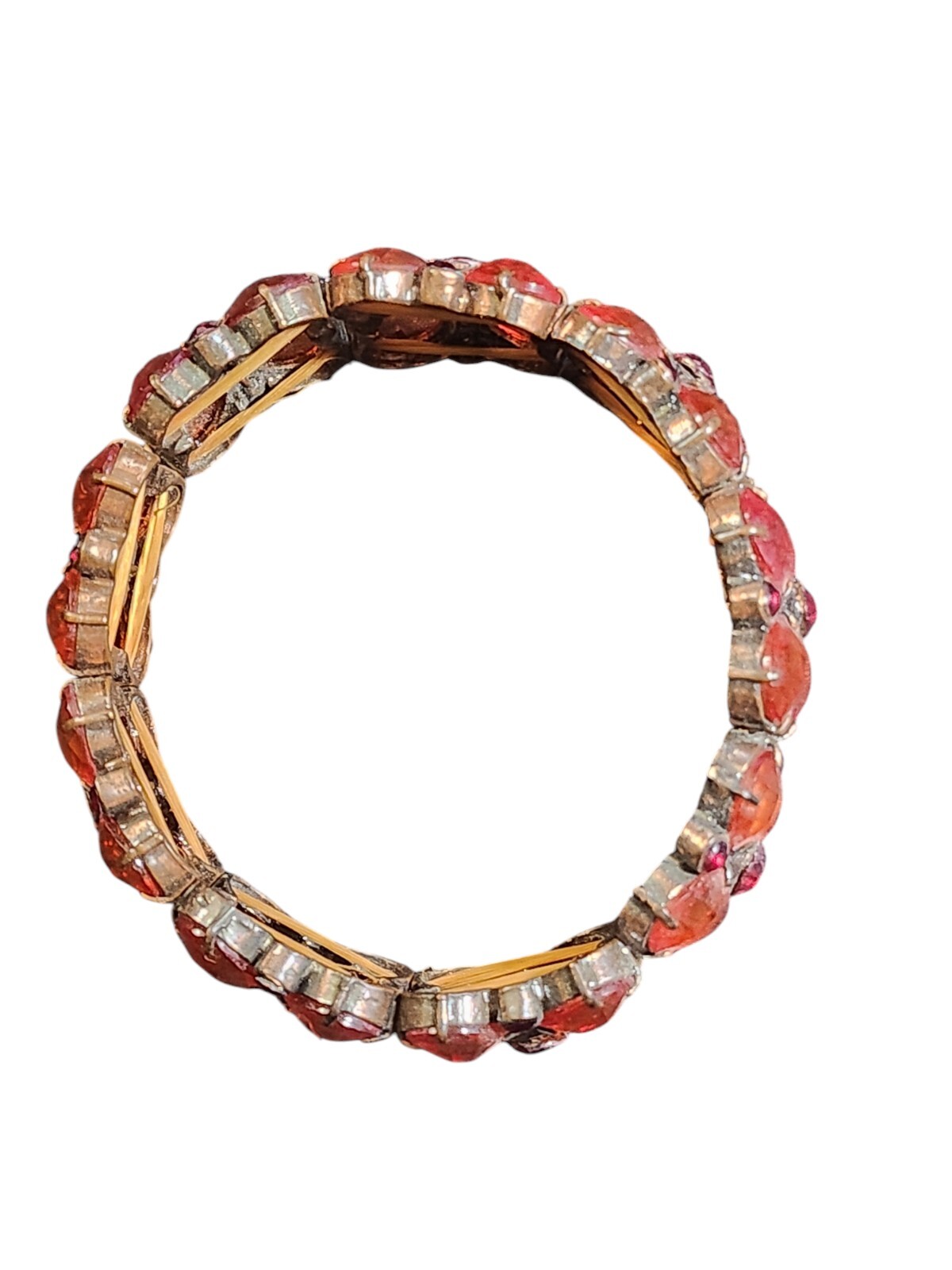 Vintage Stretch Statement Bracelets Set Black & A… - image 4