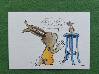 Postcard Janosch ''For me you are the greatest, real''