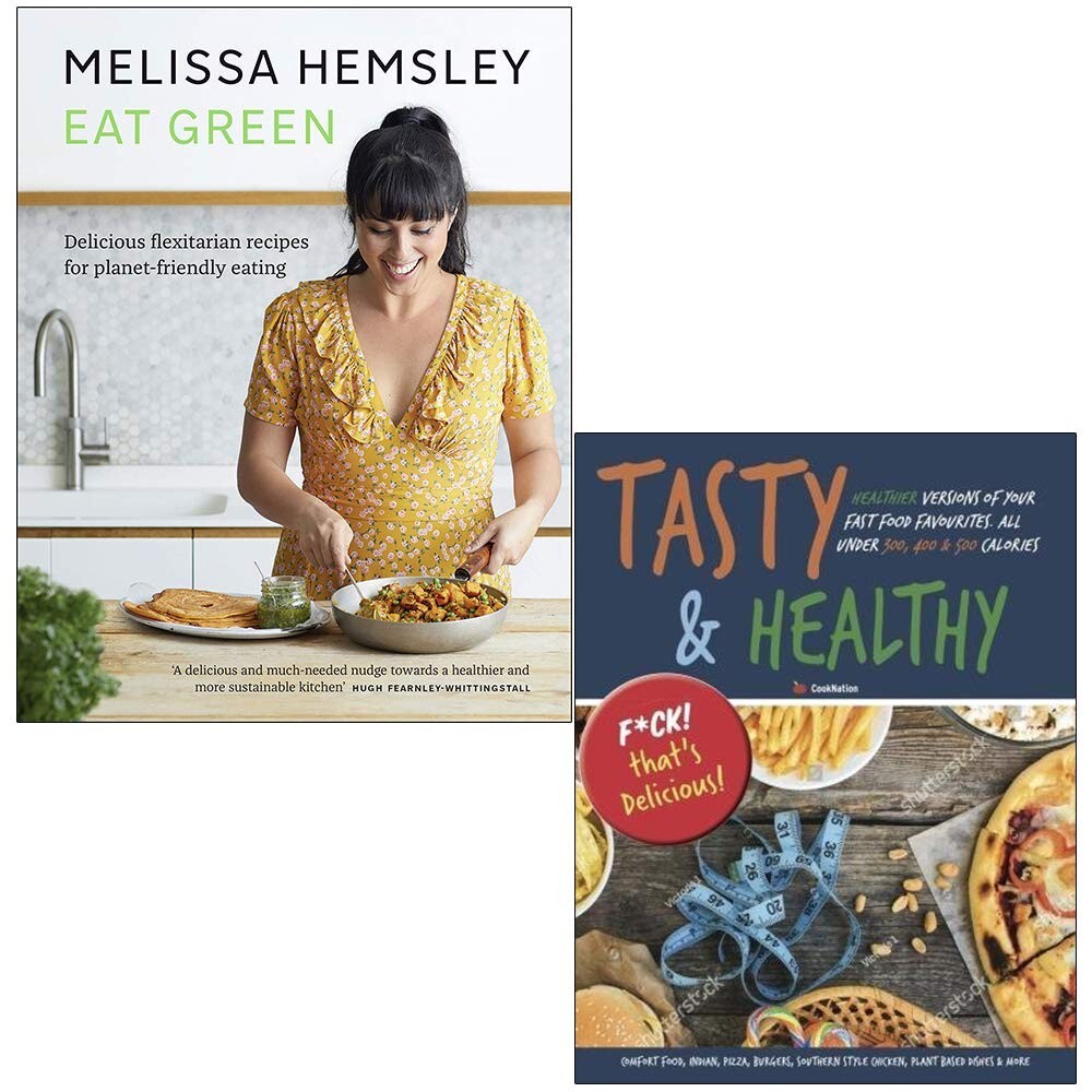Eat Green Melissa Hemsley ,Tasty Healthy F ck That's Delicious 2 Books Set NEW