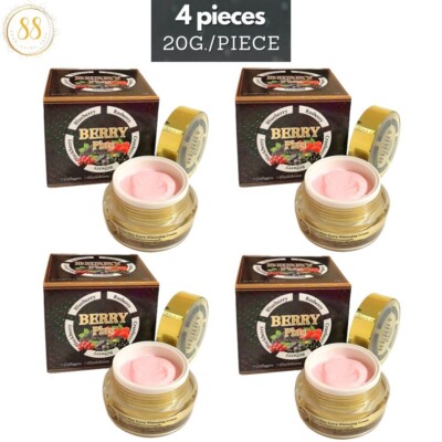 Berry Plus Extra Whitening Cream 20g x 4 Reduce Dark Spot Antioxidants black box