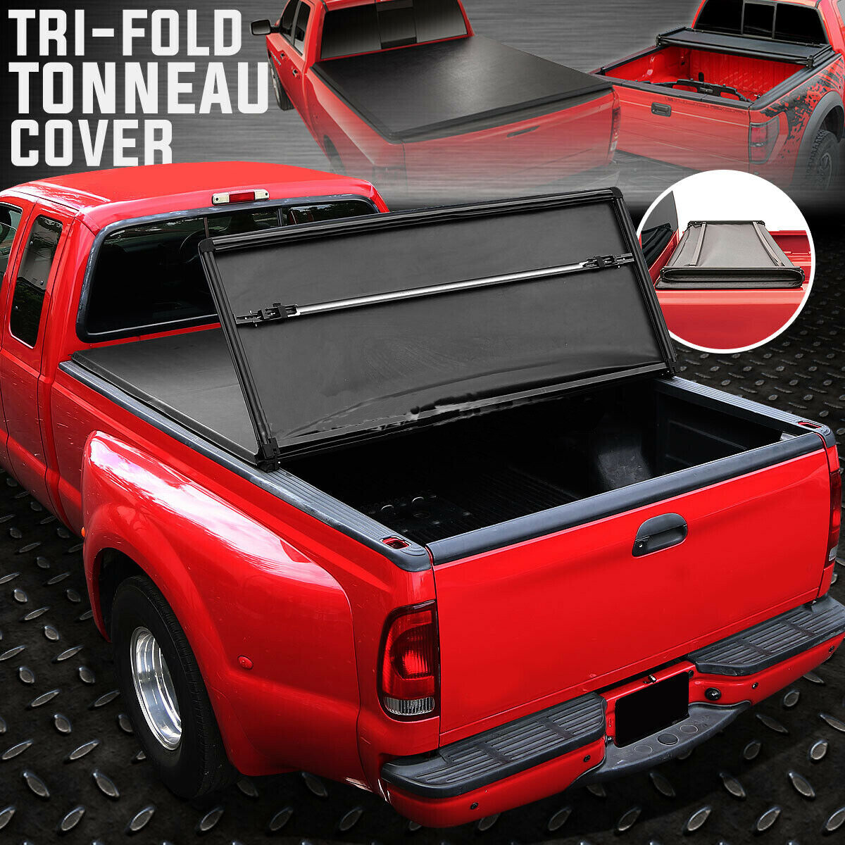 Truck Bed Accessories Auto Parts And Vehicles For 2004 2019 Ford F 150 5 5ft Short Bed Hard Tri Fold Tonneau Cover Clamp On Megeriancarpet Am