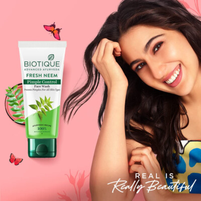 Biotique Ayurveda Fresh Neem Pickelkontrolle Gesichtswasser - alle Hauttypen ...