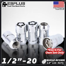 4 Pc Jeep Wheel Lock 1/2-20 Chrome Fit Cherokee/CJ/Comanche/Liberty/Wrangler