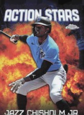 2023 Topps Chrome Update Baseball Jazz Chisholm Jr. #ASC-30    Action Stars