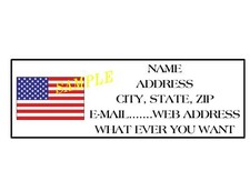 AMERICAN FLAG ADDRESS LABELS COOL   3