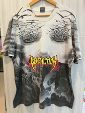 Vintage 90s Benediction Old Death Metal Band Concert AOP T Shirt Suffocation