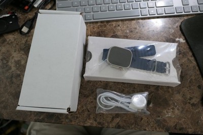 Apple Watch Ultra 2 49mm Titanium Case with Ocean Blue Band One Size GPS Cellula