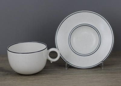 Gustavsberg Birka Stig Lindberg Kaffeetasse mit Untertasse Kaffee Tasse Untere