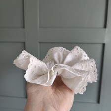 Handmade Vintage Broderie Anglaise Lace Scrunchie Wedding Hair Accessory