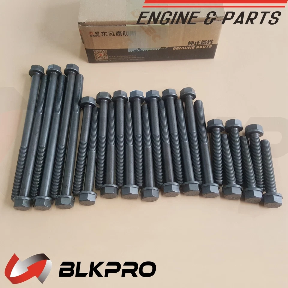 Juego de pernos de culata 26* OEM DCEC para Dodge Ram Cummins 89-98 12V Foto 2 de 4