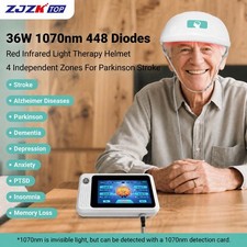 1070nm Infrared Brain Helmet PBM Light Therapy 4 Zones Contro for Focus Sleep