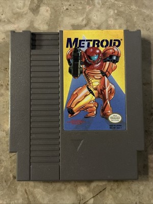 Metroid (Nintendo NES, 1987) Rare Yellow Label Variant- NES Game Cartridge Only