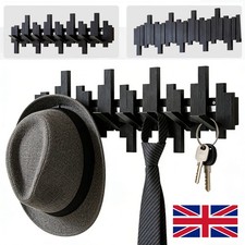 Piano Key Shaped Wood Coat Racks Wall Mounted Hats Organizer Keys