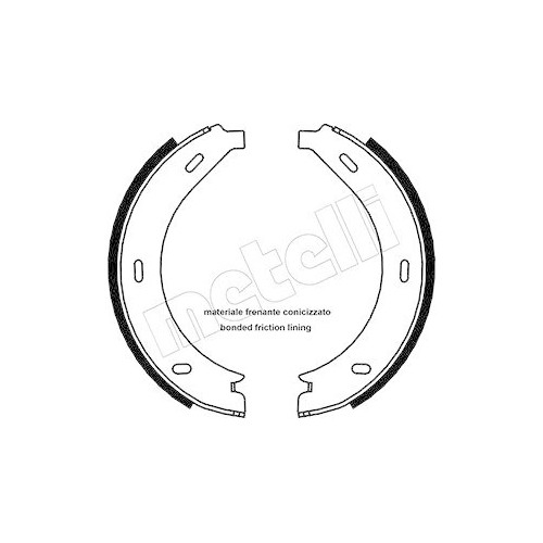 Metelli 53-0236 mâchoires de frein de stationnement de rechange pour auto