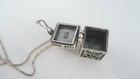 Estate Sterling Wish and Prayer Box Pendant Necklace, 18” Box Chain 10gr. — photo 3