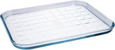Pyrex Glass Baking Tray 350x260x20mm Oven Safe Baking Dish