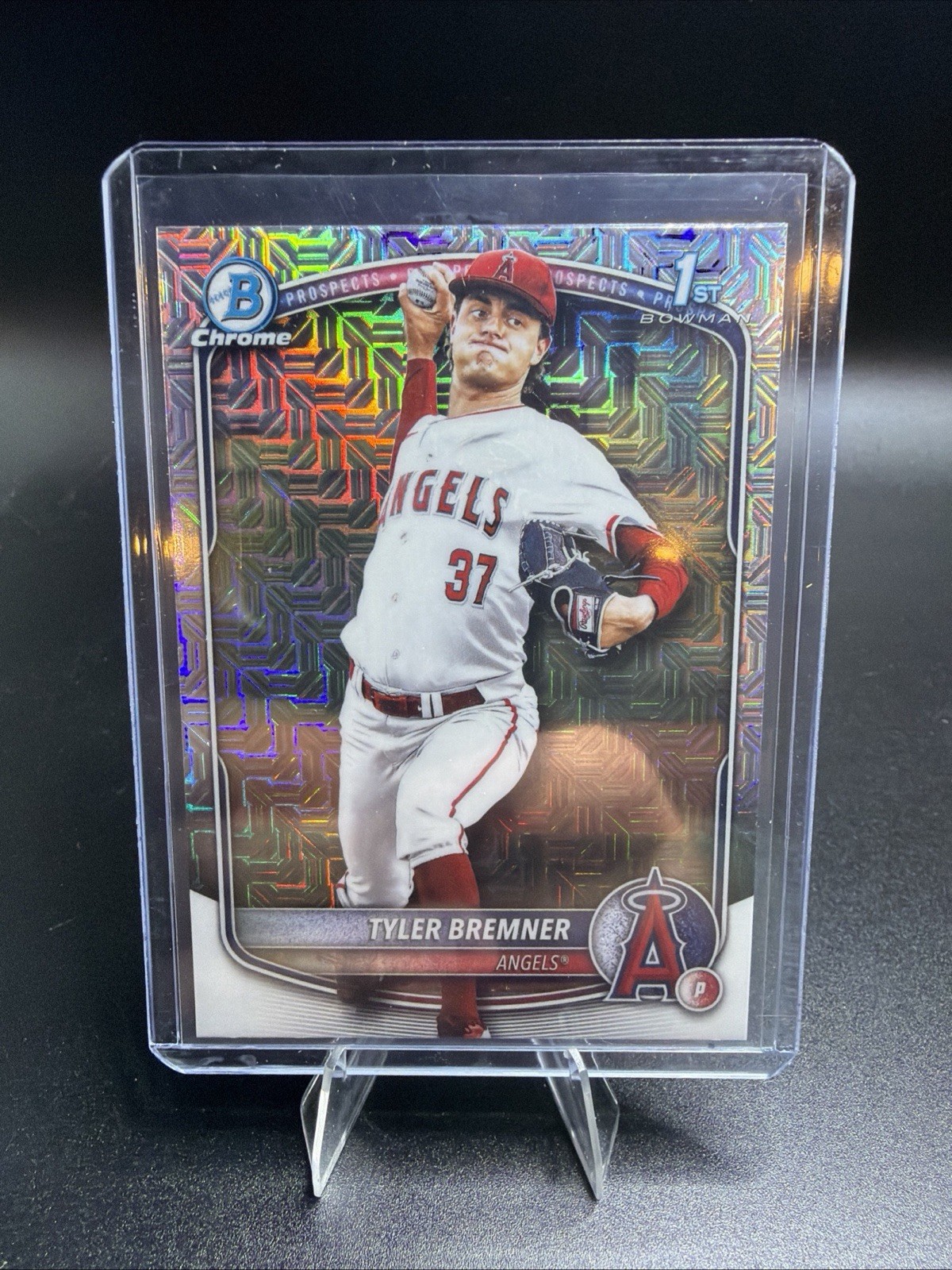 A244 - 2025 Bowman Draft #BDC-37 Tyler Bremner Chrome MOJO Refractor