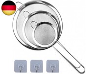Edelstahl Sieb KüChensieb Set, 3 StüCk Feines Sieb Klein Feinmaschig P