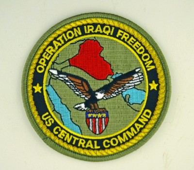 OPERATION IRAQI FREEDOM  - US CENTRAL COMMAND - Patch HAT, JACKET, VEST - FL10