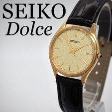 Seiko Dolce Mens Quartz Watch 8J41-0AJ0 Vintage Dress Timepiece Rare