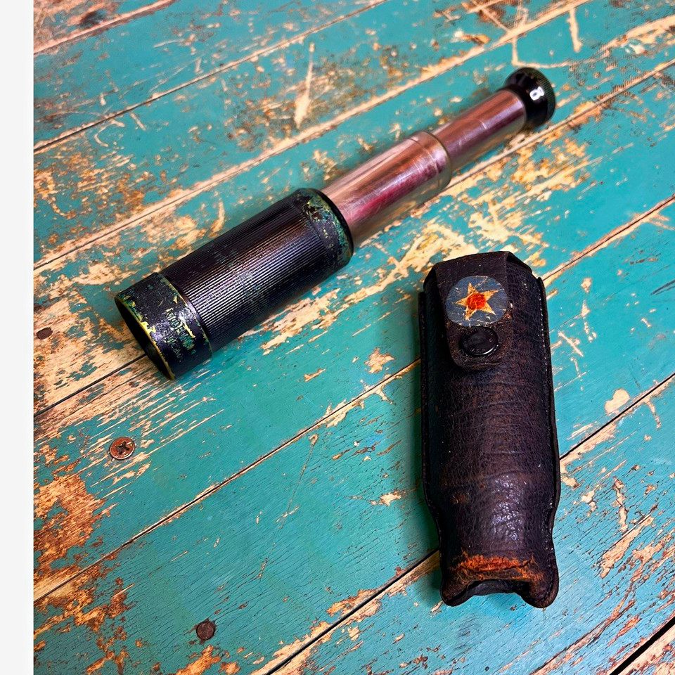 Vintage LAN Dee Scope Brass Telescope 