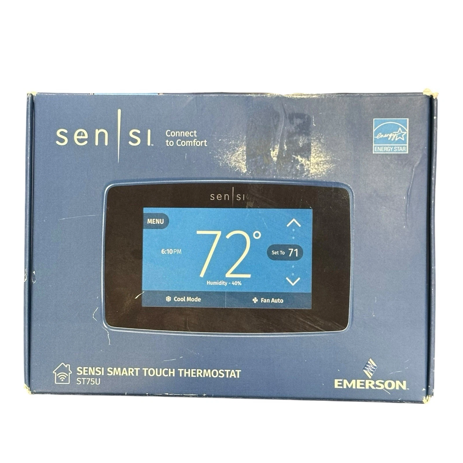 Emerson Sensi Smart WiFi Thermostat ST75U New Open Box Complete.