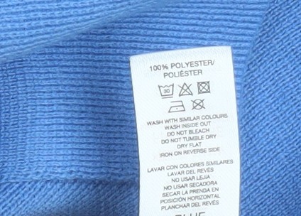 Gallery Women Blue Knit Button Basic Jacket L - image 4