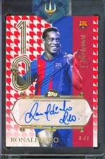 A3C 2025-26 Topps FC Barcelona Forever #FKRN Ronaldinho Autograph #/5 Red