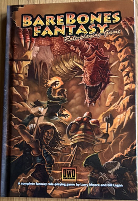 DwD Studios BareBones Fantasy Roleplaying Game Hardcover Rulebook 2012