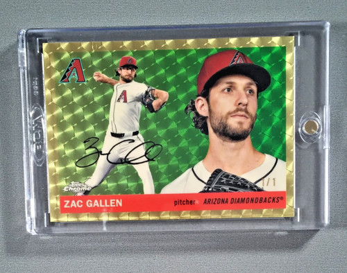 2025 TOPPS CHROME PLATINUM ANNIVERSARY ZAC GALLEN DIAMONDBACKS SUPERFRACTOR #1/1