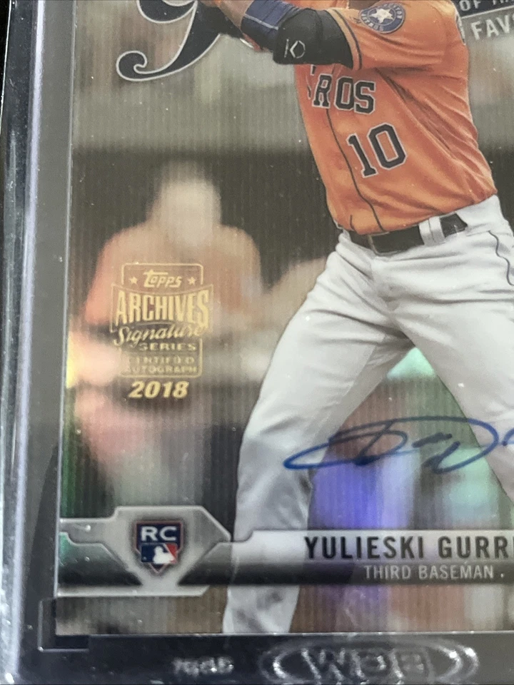 '17 Bowman Novato del Año Favoritos Yulieski Gurriel/39 Auto Topps Archivos Foto 4 de 4