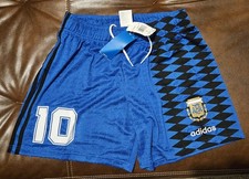 Argentina AFA 1994 Away Soccer Shorts Adidas Reissue L-XL Maradona Messi NWT