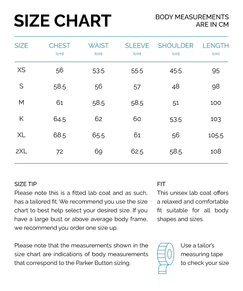 White Doctor Lab Coat Workwear Size Medical Student Scientist Jacket - Image 4 of 4