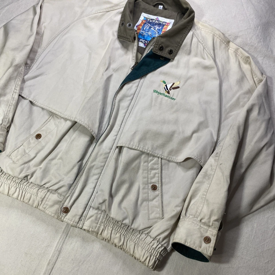 Chaqueta de Lona Weyerhaeuser Turning Point De Colección Para Hombre Talla L Bomber Foto 2 de 4